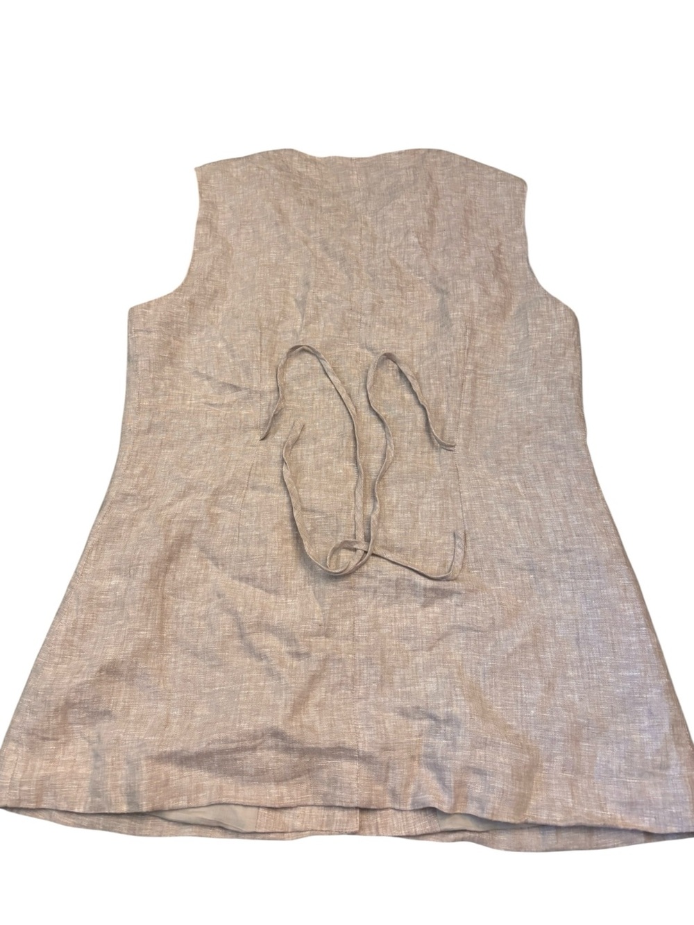 Quince Flax Sleeveless Button-Front Tunic - Picture 2 of 5